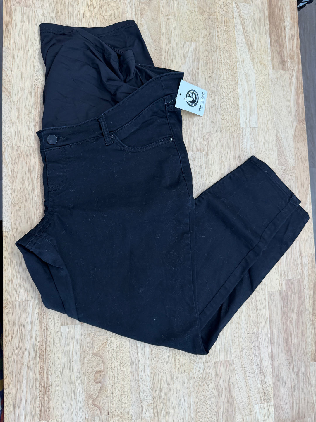 Thyme Maternity Black Belly Panel Pants – XL | Play