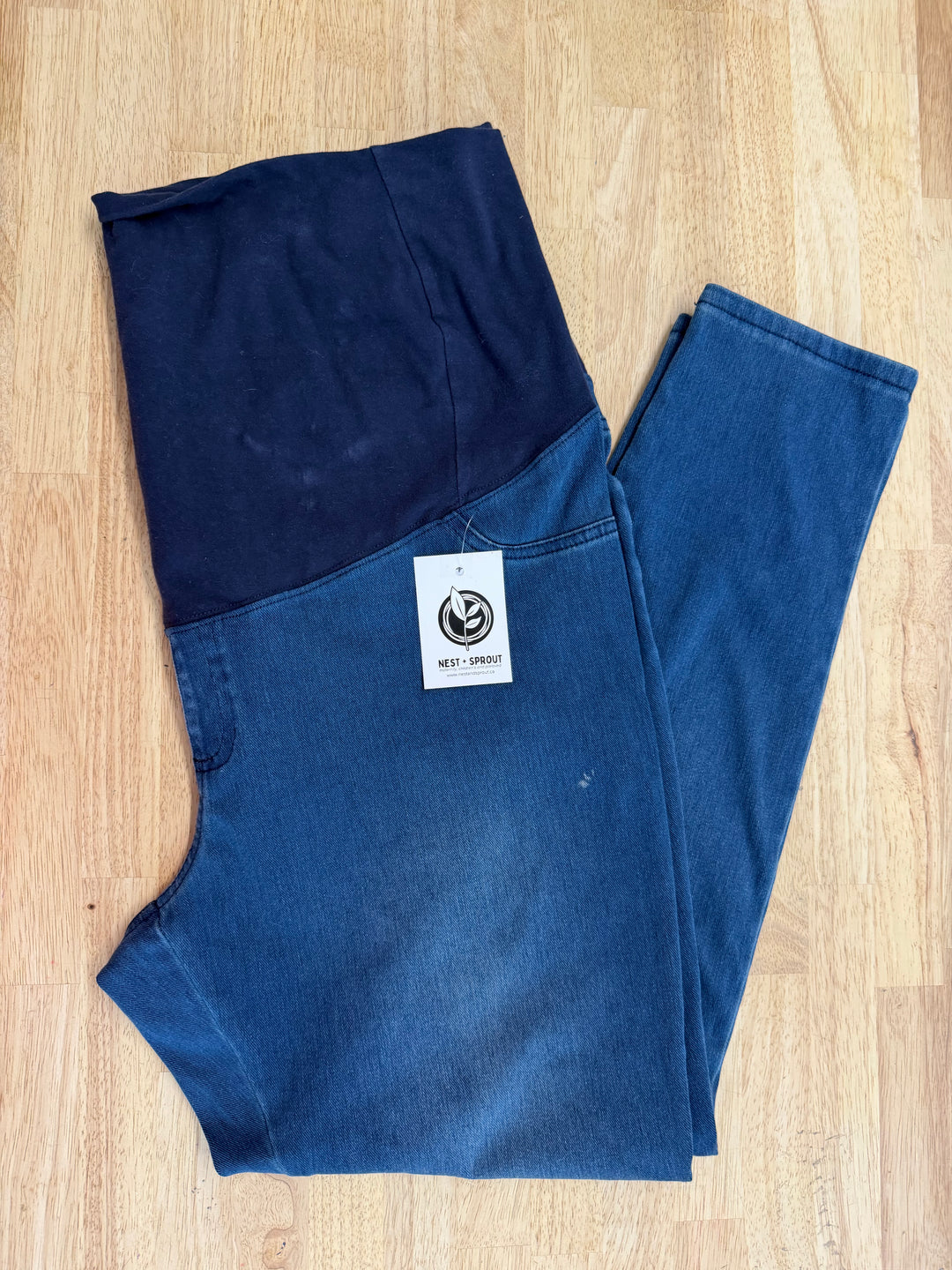 Paisley Sky Maternity Skinny Jeans – Dark Wash | XXL