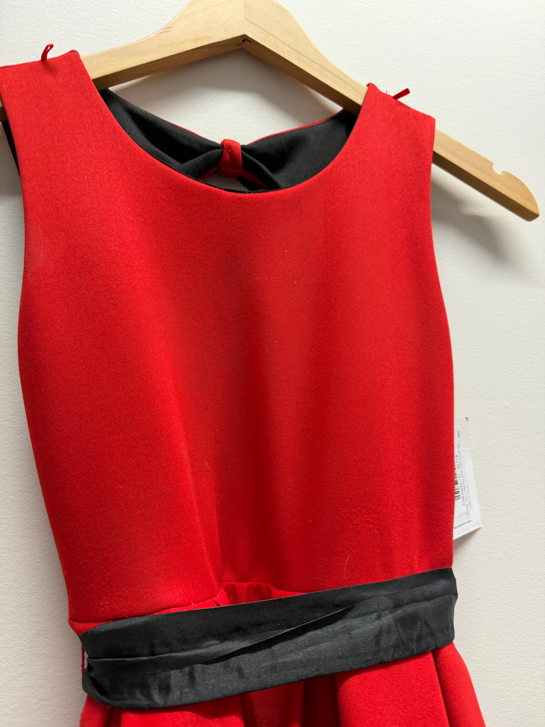 Special Occasion Dress Red Black Tulle | Size 12