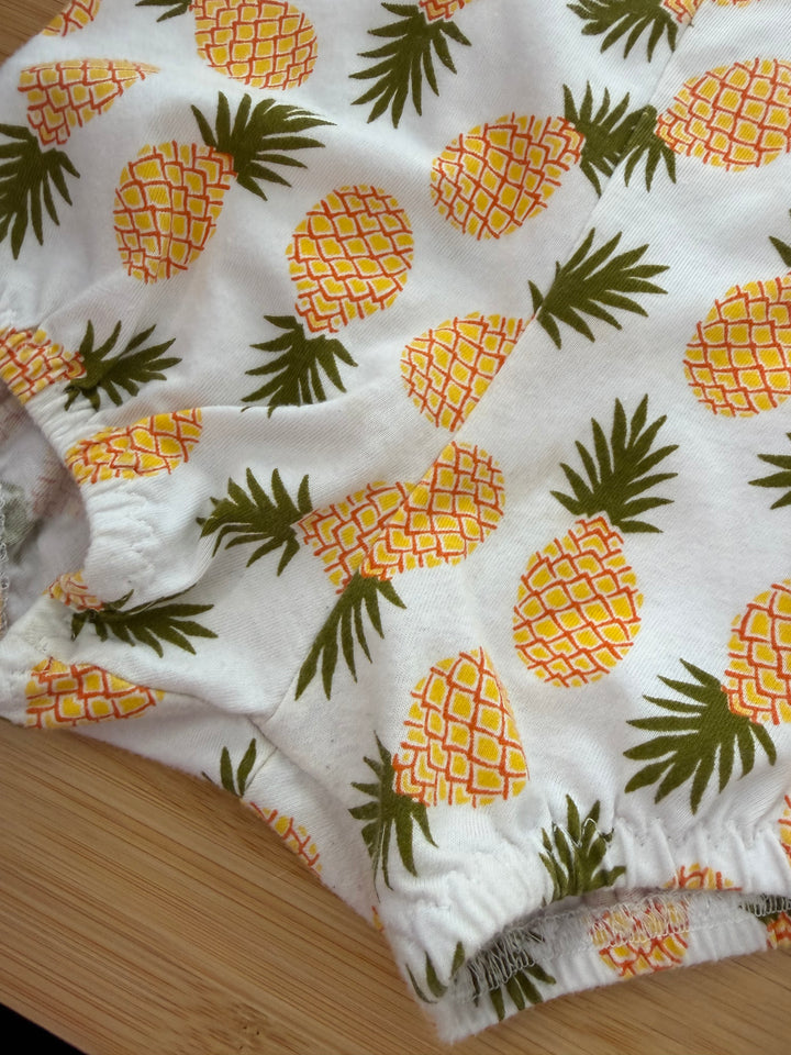 Little & Lively Romper – Size 12m (Pineapple Bubble, Halter)