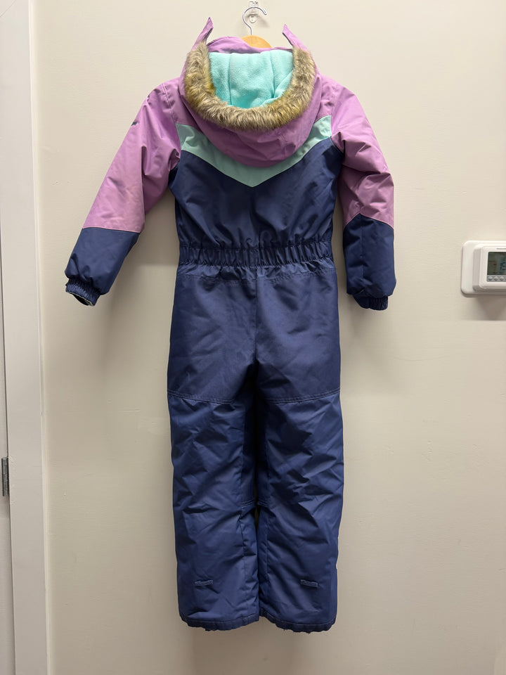 OshKosh One Piece Snowsuit – 8 | Lavender, Blue and Navy Stripes