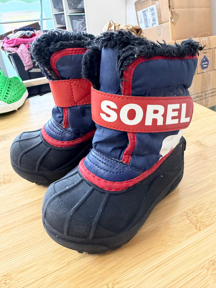 Sorel  winter Boot – 7 | Navy and Black Galosh Style