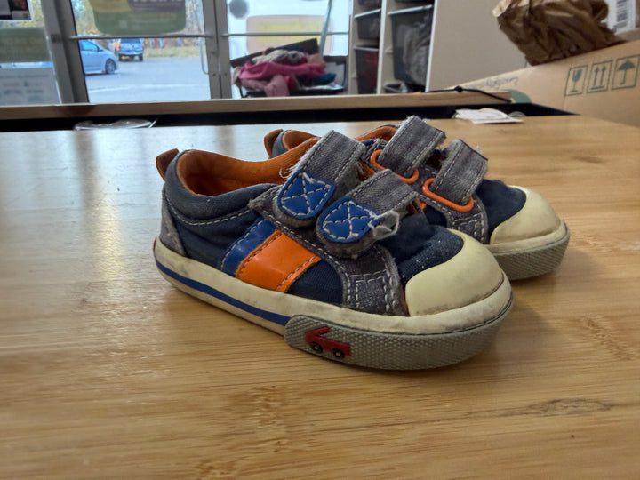 See Kai Run Sneaker – 4 | Navy and Orange