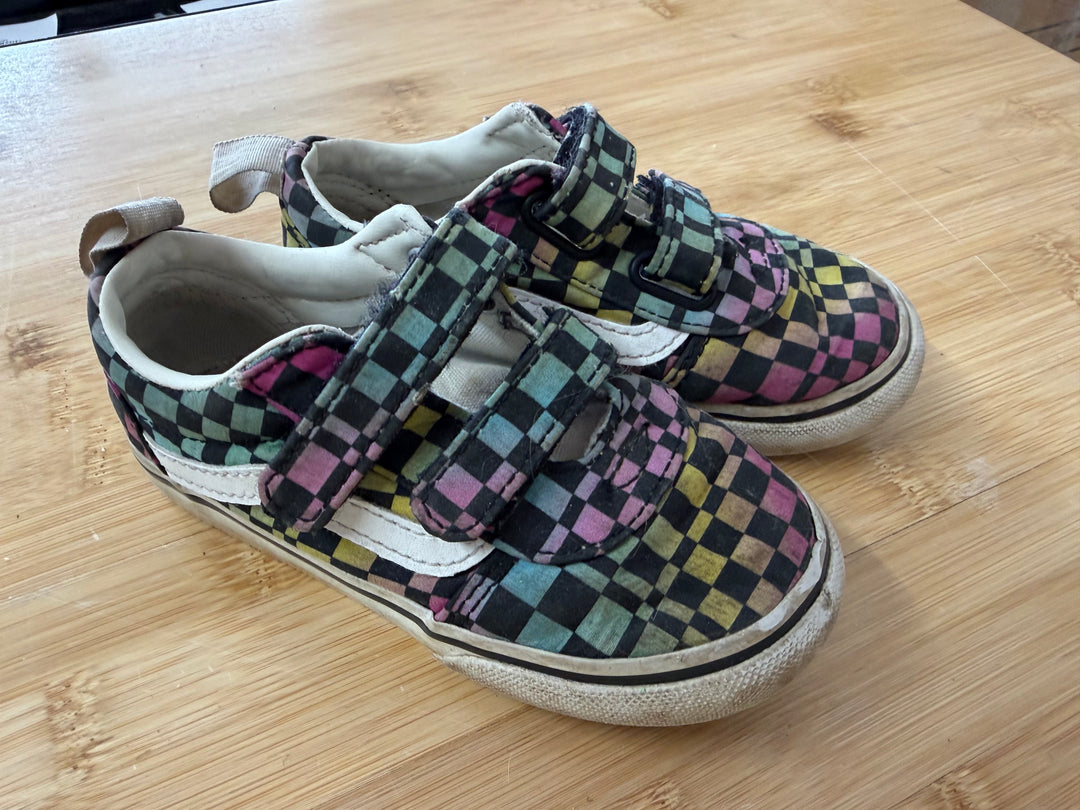 Vans Rainbow Velcro Toddler Sneakers – 8