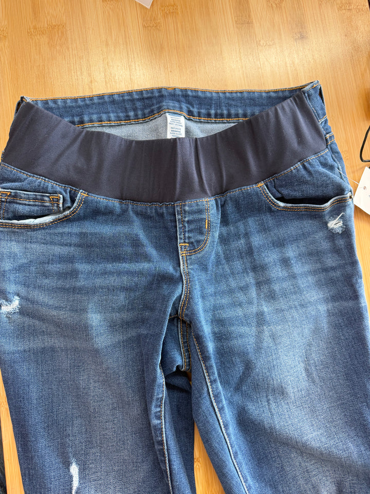 Old Navy Maternity Rockstar Super Skinny Jeans – 6 | Denim | Front Low Panel