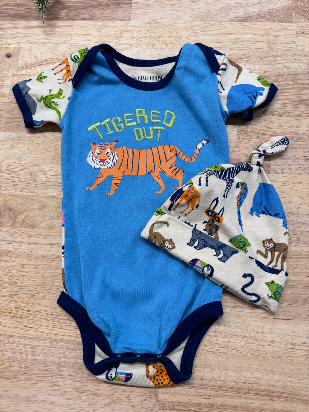 Little Blue House Bodysuit, 6-12 Months with Hat | Clearance