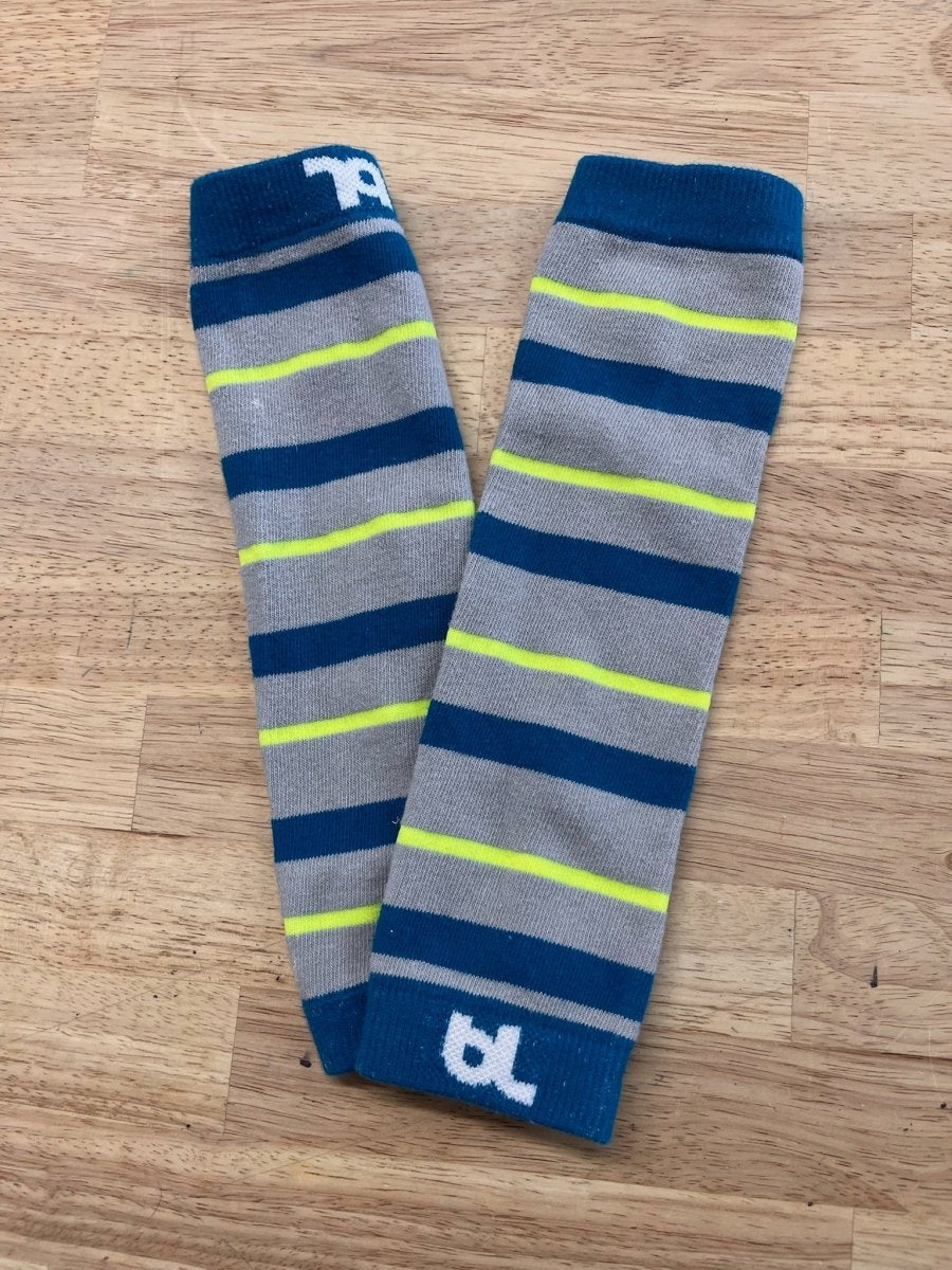 Baby Legs – Blue, Grey, Green Stripe - Nest and Sprout - Consignment