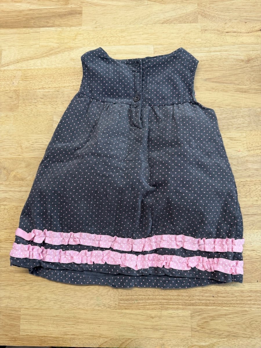 Young Hearts Corduroy Dress Poodle Appliqué | Size 18M - Nest and Sprout - Consignment