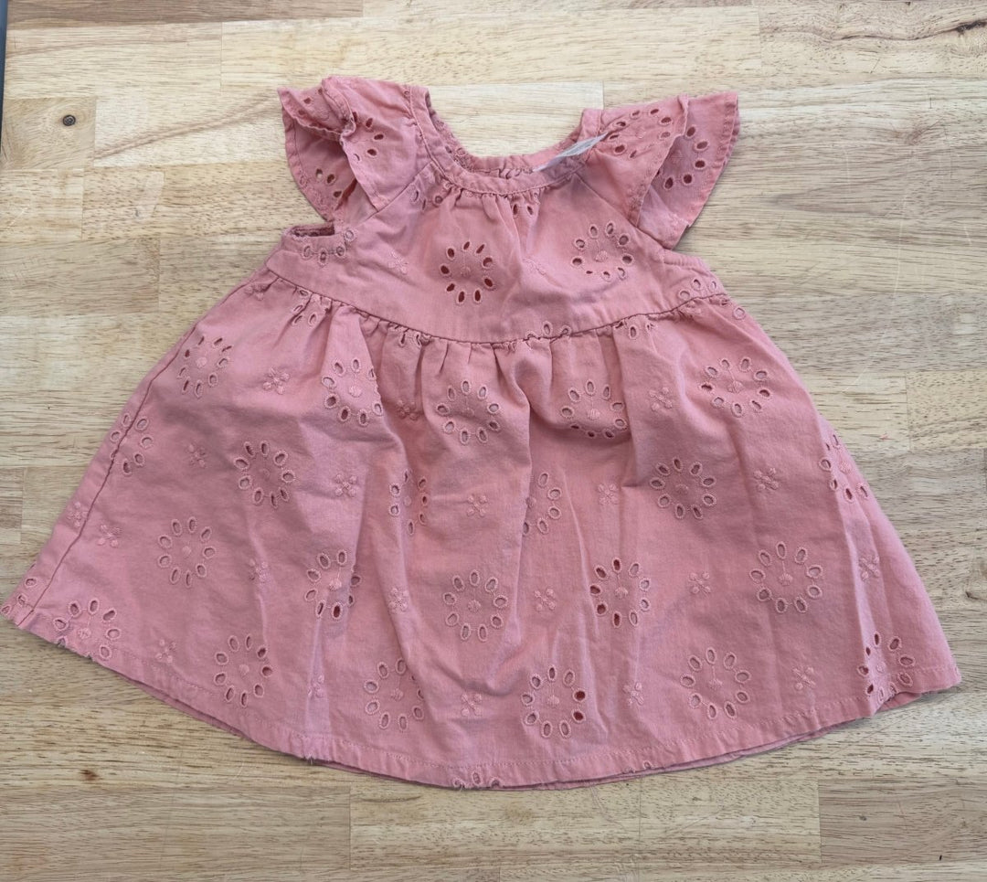 Carter’s Openwork Dress Peach | Size 6M - Nest and Sprout - Consignment