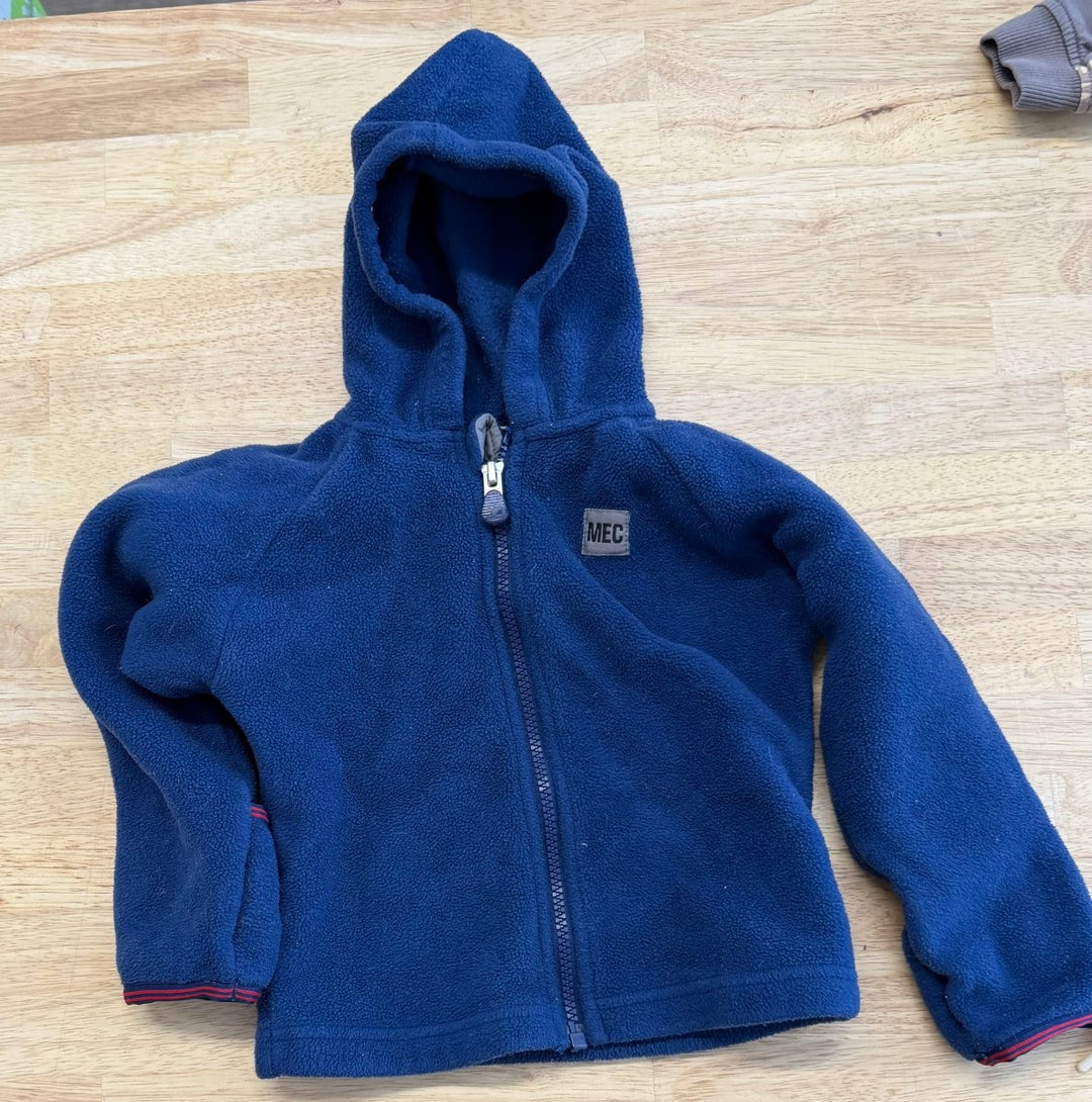 MEC Fleece Hooded Sweater Navy | Size 24M - Nest and Sprout - Consignment