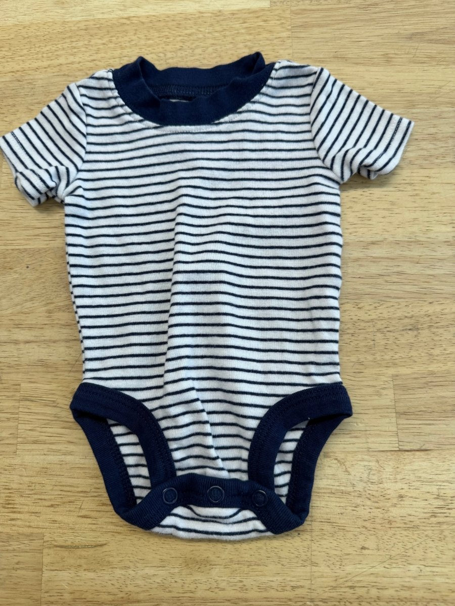 Carter’s Child of Mine Navy Striped Bodysuit | NB - Nest and Sprout - Consignment