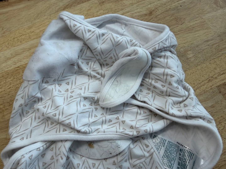 Aden + Anais Velcro Swaddle Beige Print | 4 - 6M - Nest and Sprout - Consignment