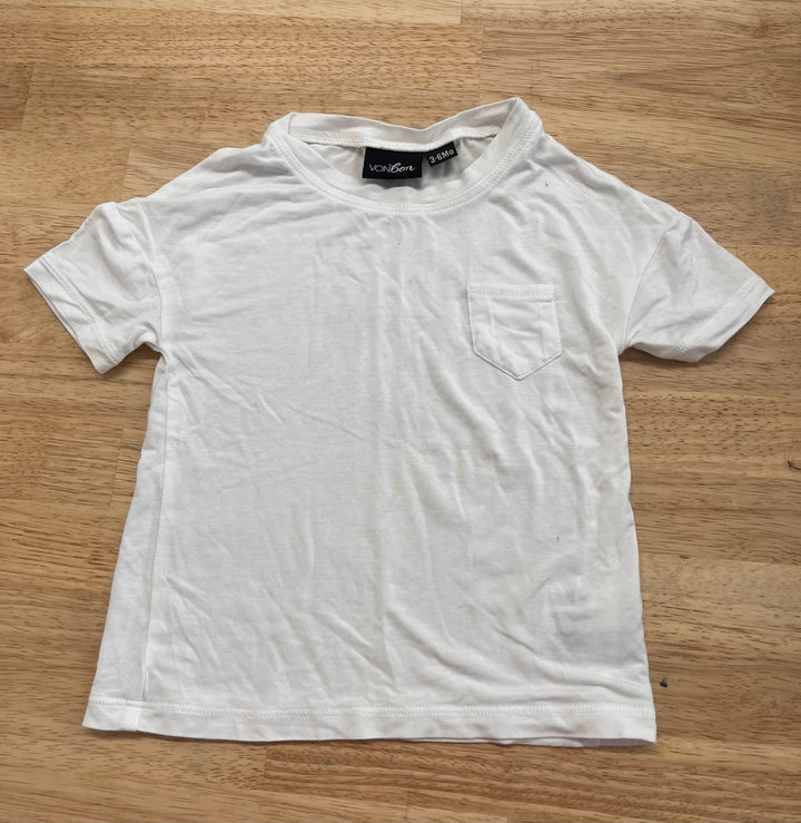 Vonbon 3-6M White T-Shirt