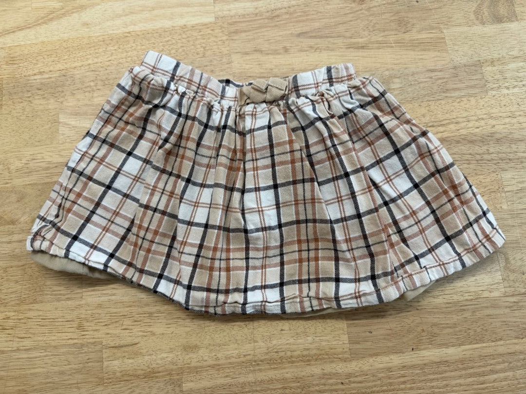 Brown Plaid Skirt Layered | Size 4 - Nest and Sprout - Consignment