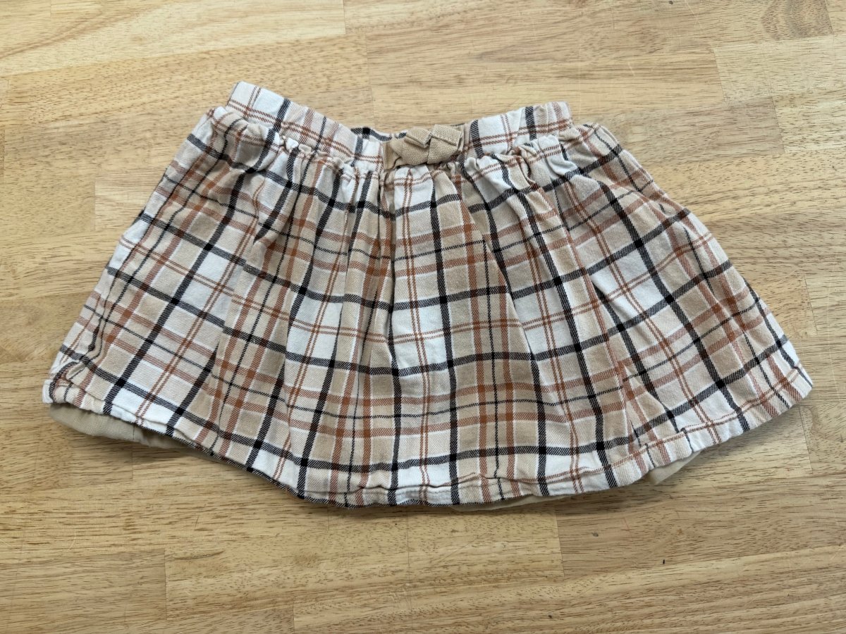 Brown Plaid Skirt Layered | Size 4 - Nest and Sprout - Consignment