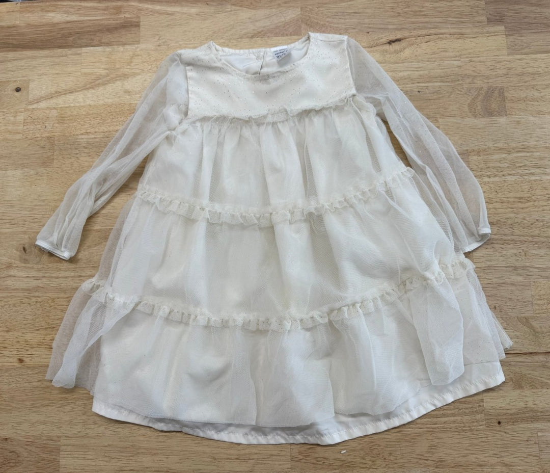 Carter’s Gold Speck Dress Cream | 2T - Nest and Sprout - Consignment