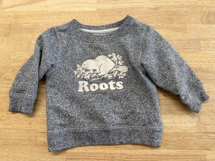 Roots Heather Grey Logo Shirt | 18 - 24M - Nest and Sprout - Consignment