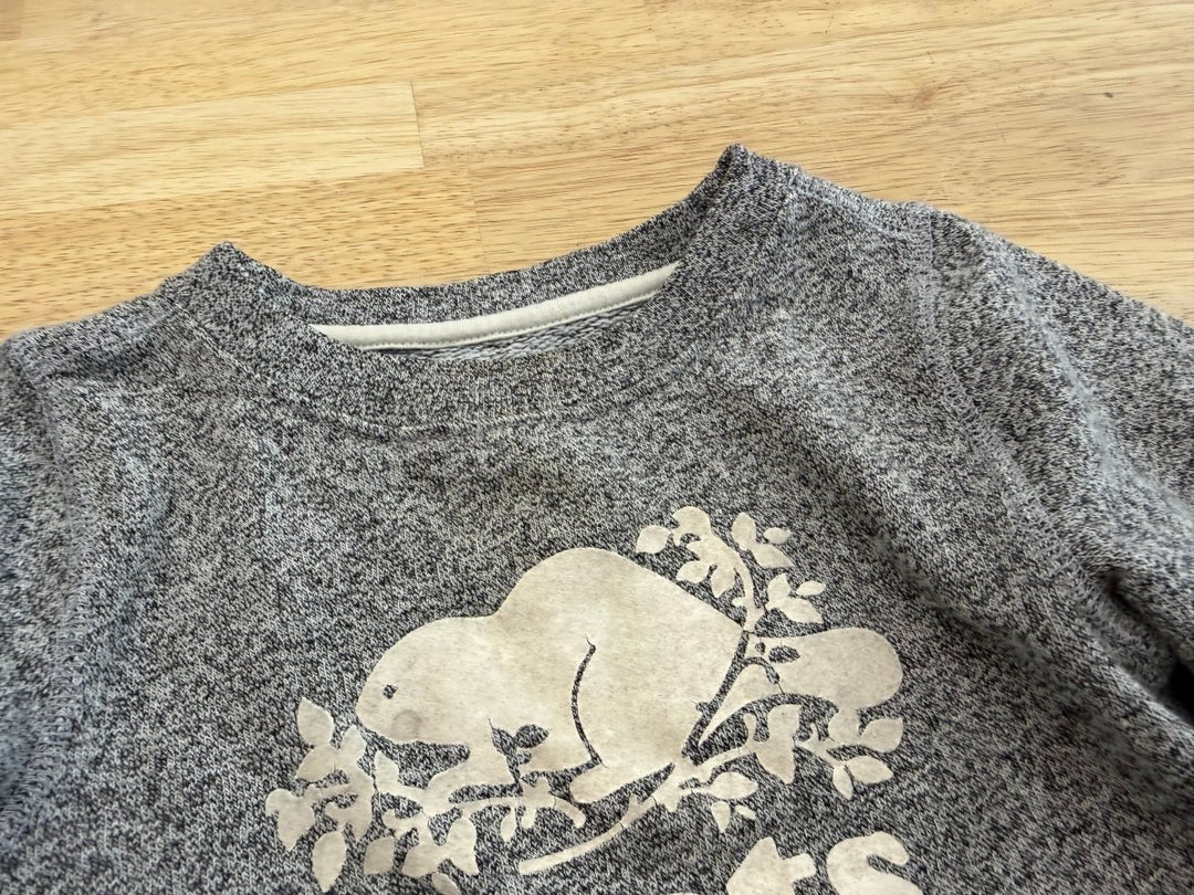 Roots Heather Grey Logo Shirt | 18 - 24M - Nest and Sprout - Consignment