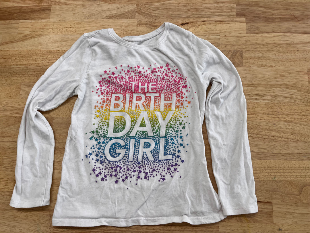 children's Place Medium "Birthday Girl" Shirt