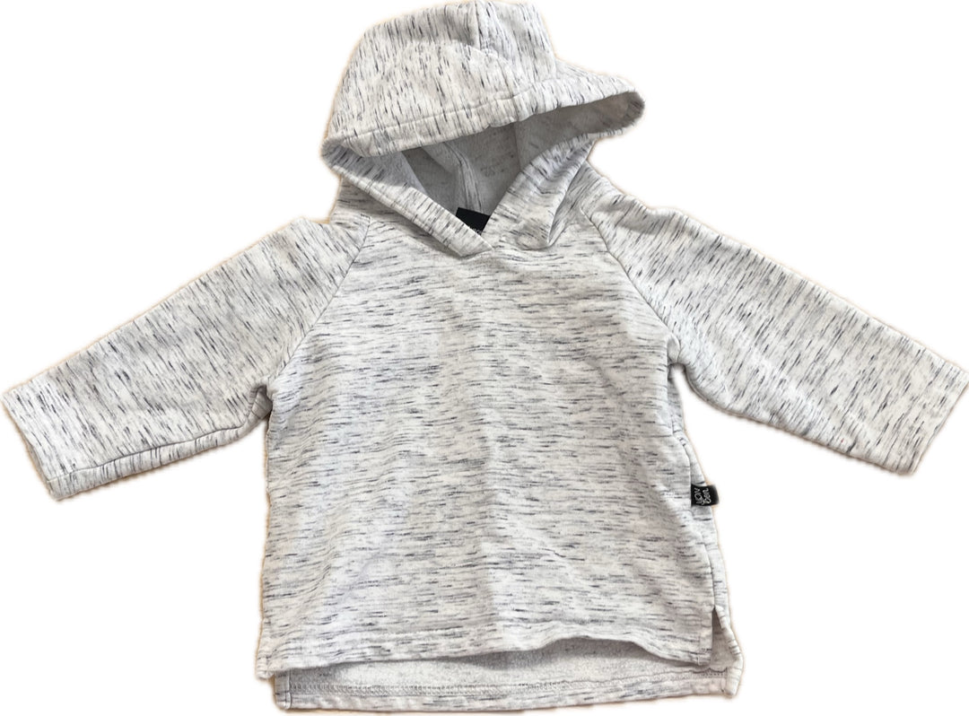 Vonbon 3-6M Heathered White Hoodie