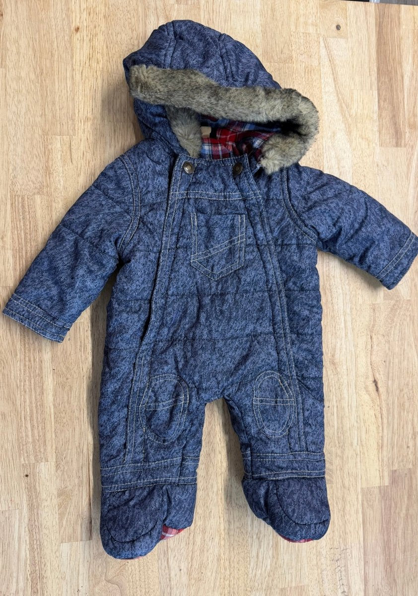 Honor & Pride Snowsuit – 3M | Footed Double Zipper - Nest and Sprout - Consignment