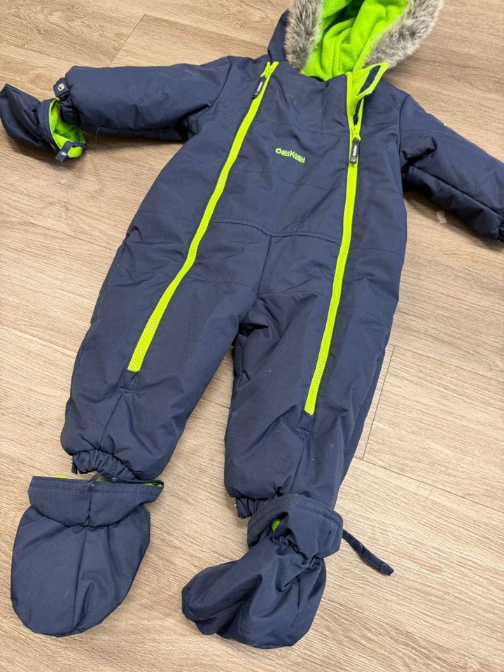 OshKosh Snowsuit – 18M | Navy with Green Detail - Nest and Sprout - Consignment