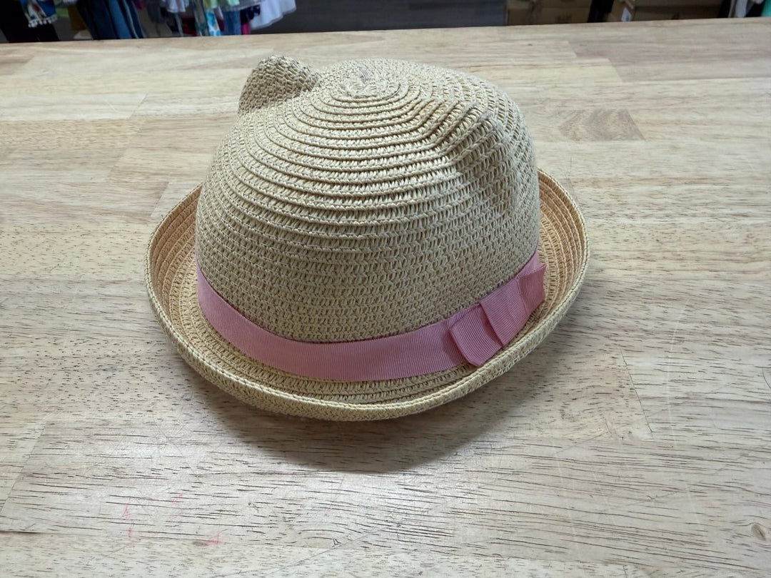 H&M Sun Hat – 4–6M | Straw Cat Ear Design - Nest and Sprout - Consignment