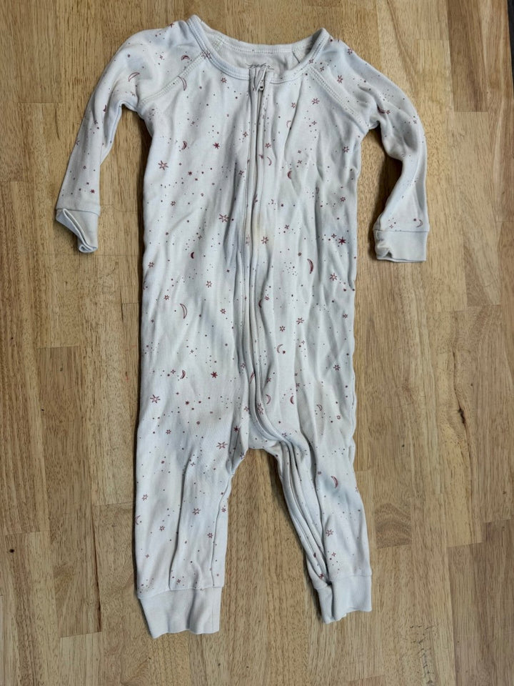 Pehr Sleeper – 12–18M | Cream Red Star Print | Play - Nest and Sprout - Consignment