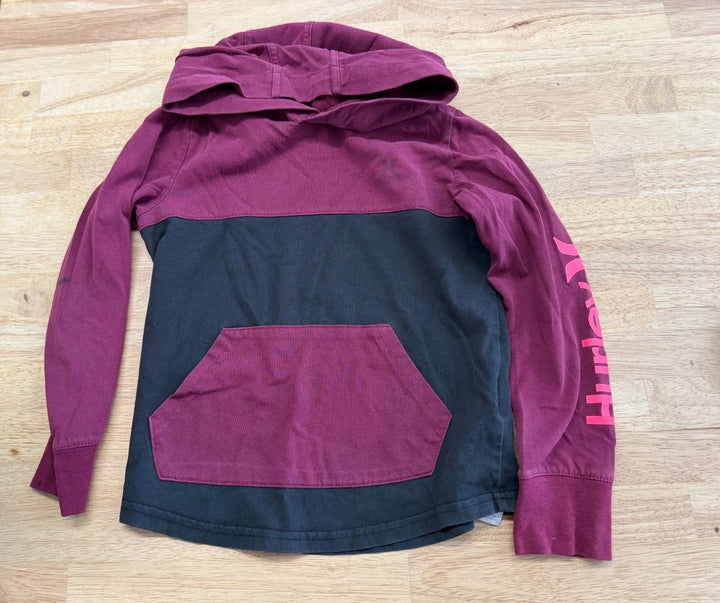 Hurley Hooded Shirt – 6–7Y | Burgundy | Play - Nest and Sprout - Consignment