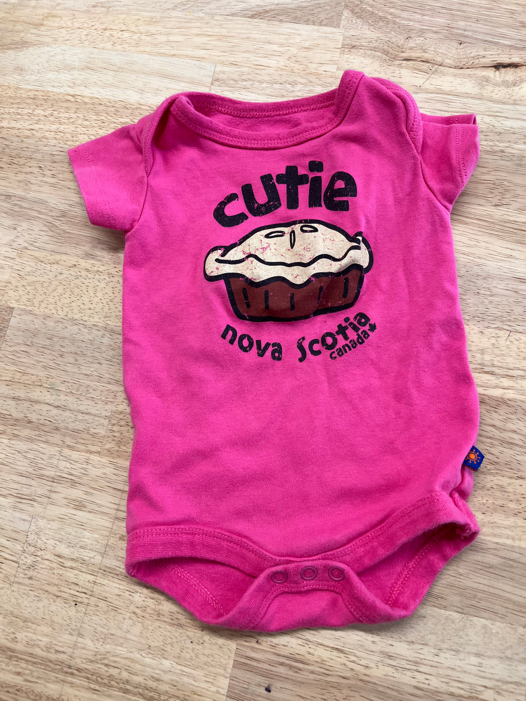 Cutie Pie Nova Scotia Pink Bodysuit