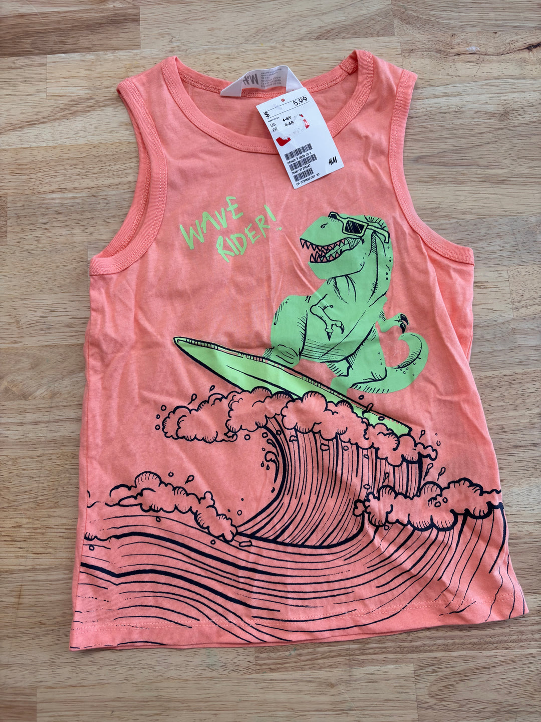 H&M Tank Top – Size 4-6 Dinosaur Print NWT