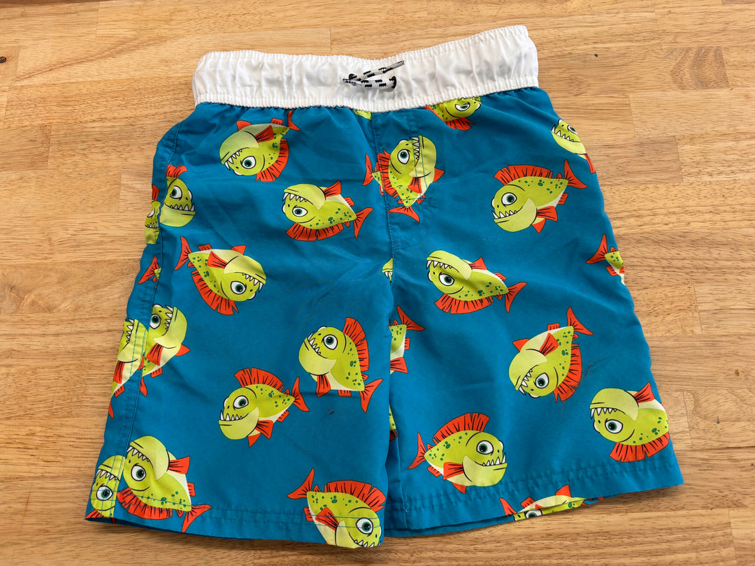 George Swim Shorts – Size 7/8 Piranha Print