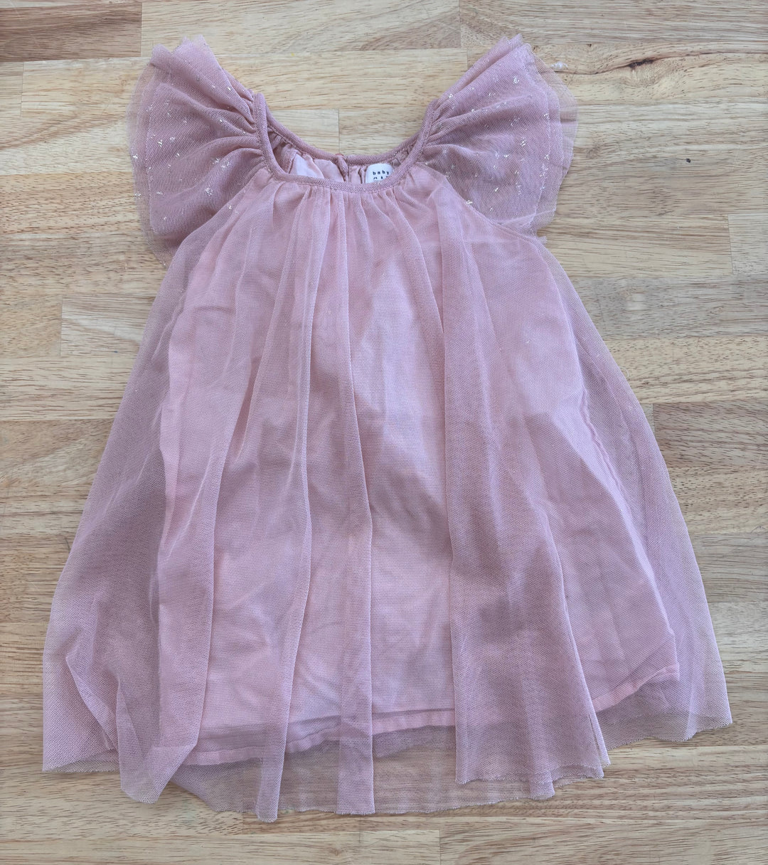Gap Dress – Size 18-24M Pink Tulle Overlay