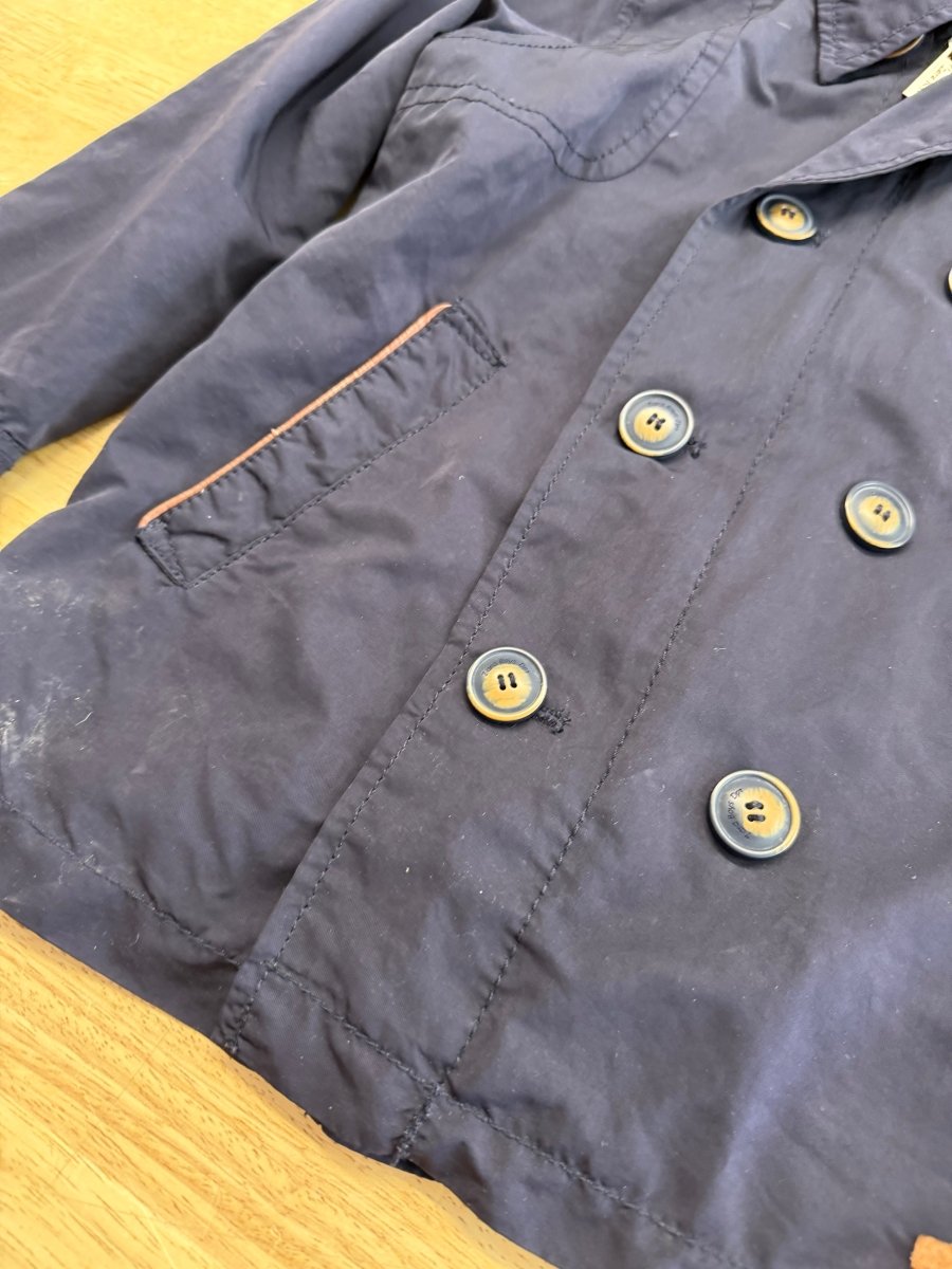 Zara Boys Lightweight Jacket – 3–4Y | Navy Removable Inner - Nest and Sprout - Consignment