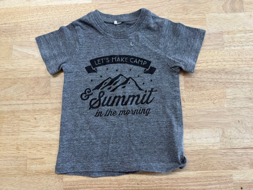 Portage & Main Tee – 2T | Let's Make Camp & Summit in the Morning - Nest and Sprout - Consignment