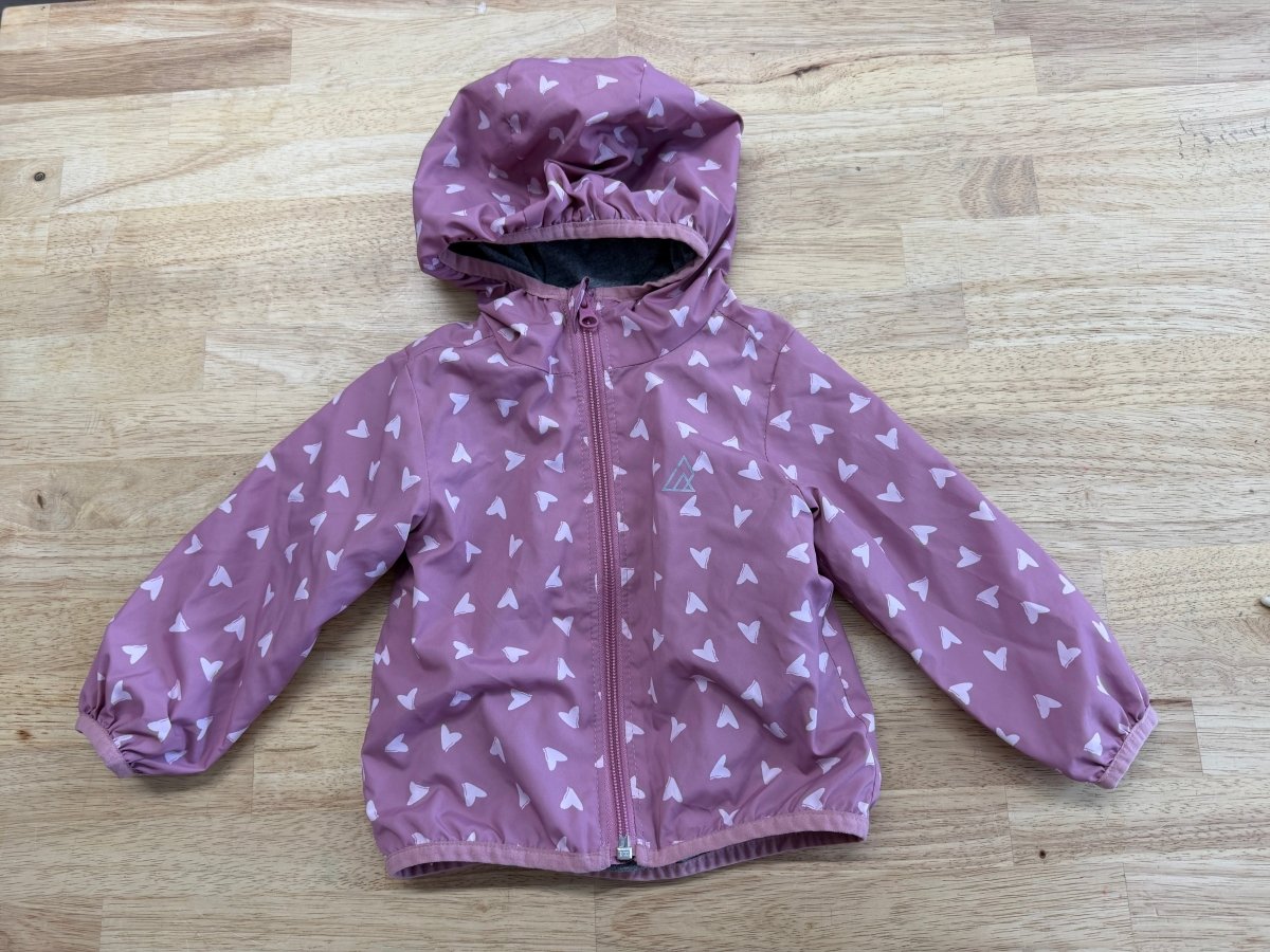 Ripzone Windbreaker – 18–24M | Pink Heart Print - Nest and Sprout - Consignment
