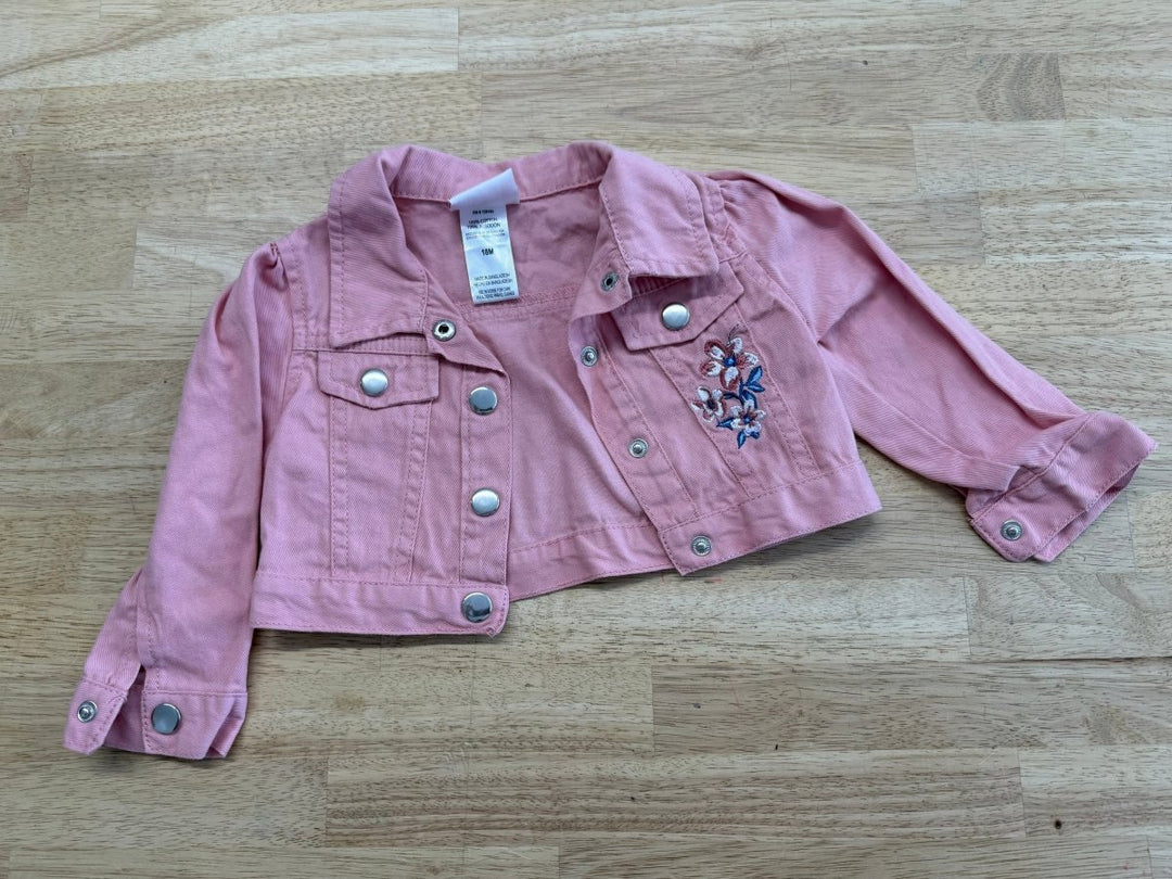Little Lass Crop Jacket – 3T | Denim Pink - Nest and Sprout - Consignment