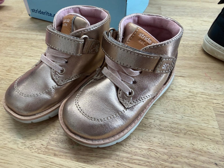 Stride Rite Quinn Ankle Boots – 6M | Rose Gold - Nest and Sprout - Consignment
