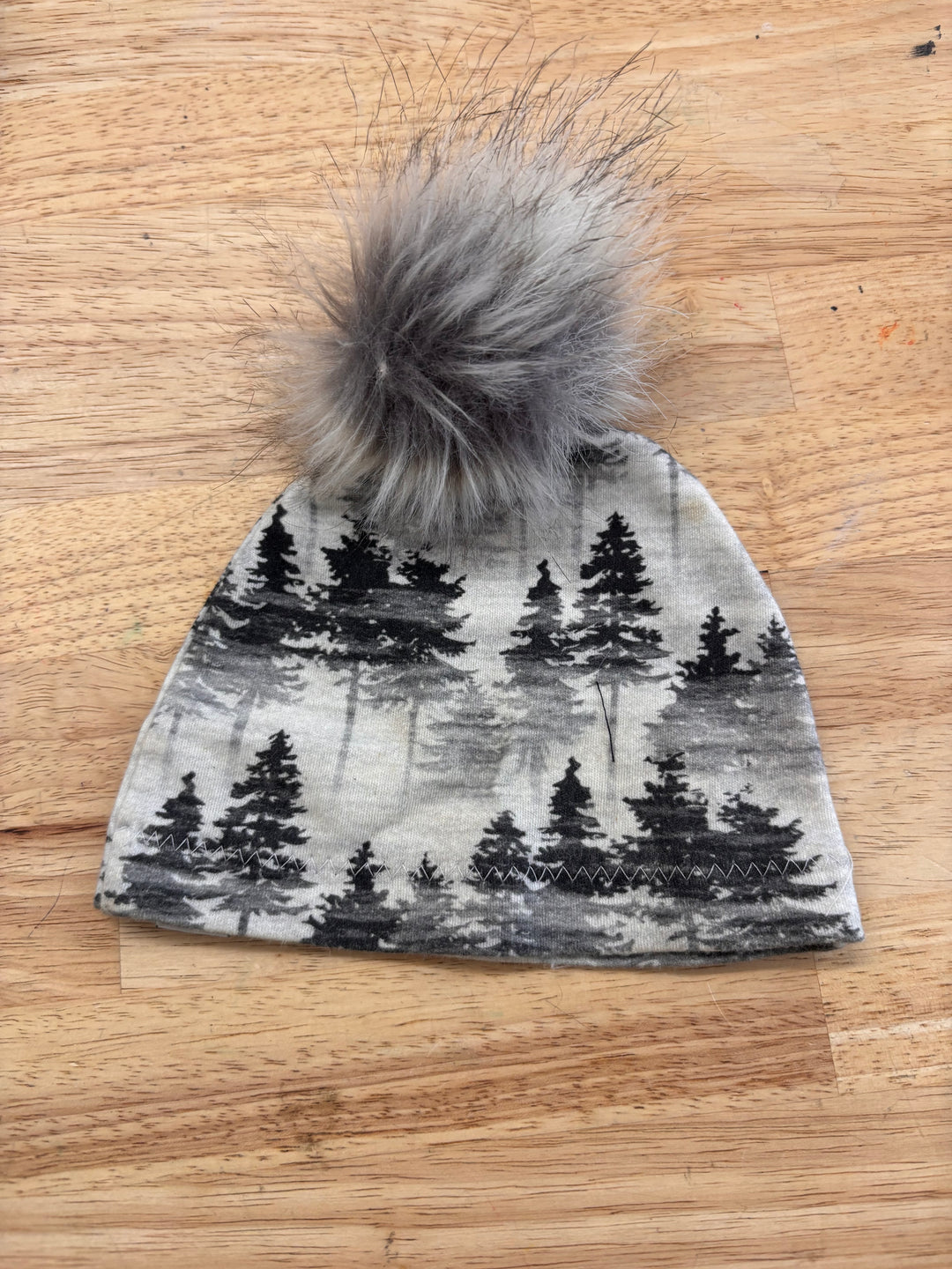 Hey Baby Beanie – Forest Scene Pom Pom