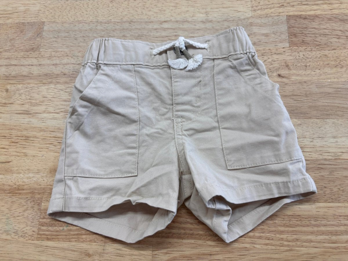 Carters Shorts – Size 3M Sand - Nest and Sprout - Consignment