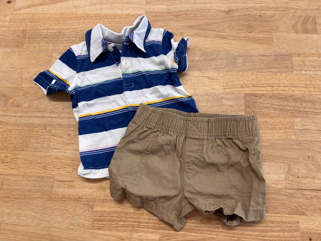 Carters Polo Set – Size 3M Chino Shorts