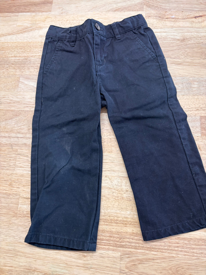 Janie & Jack Chino Pants – Size 18-24M Black