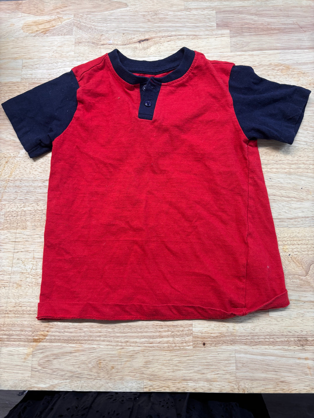 Copper Denim T-Shirt – Size 6 Red & Navy