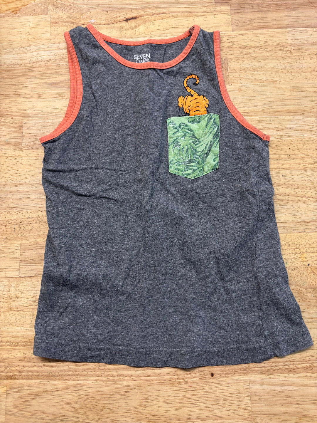 Seven Oaks Tank Top – Size M Grey Cheetah Pocket