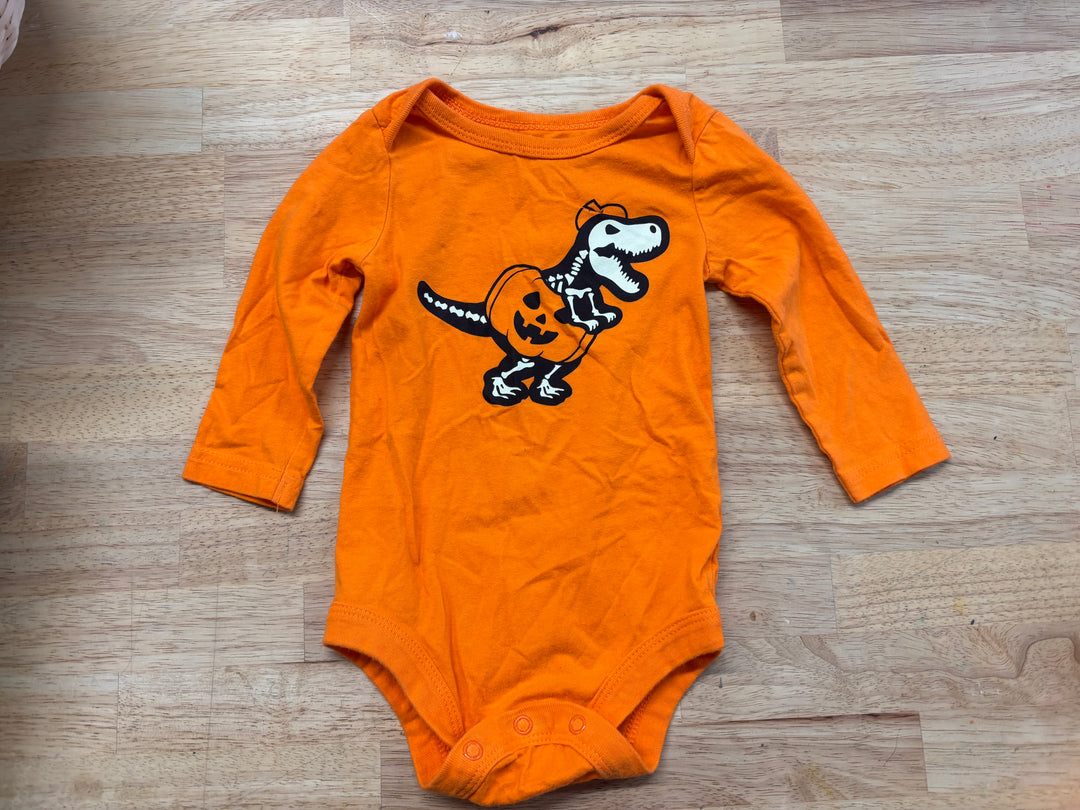 George Bodysuit – Size 6-12M Dinosaur Pumpkin