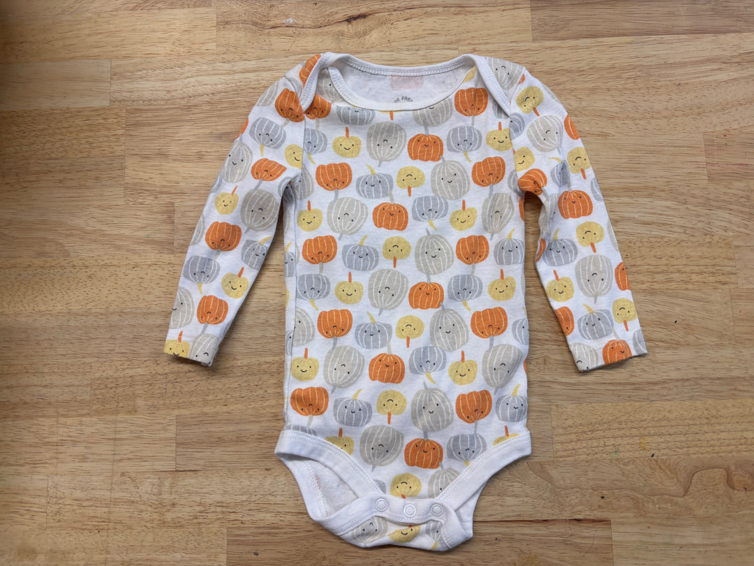 Joe Fresh Bodysuit – Size 6-9M Pumpkin Print