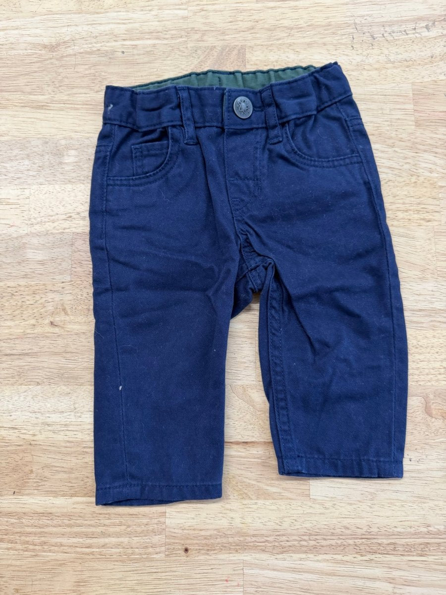 H&M Chinos – 4–6M | Navy - Nest and Sprout - Consignment