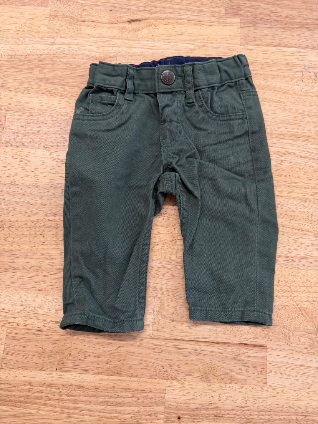 H&M Chinos – 4–6M | Forest Green