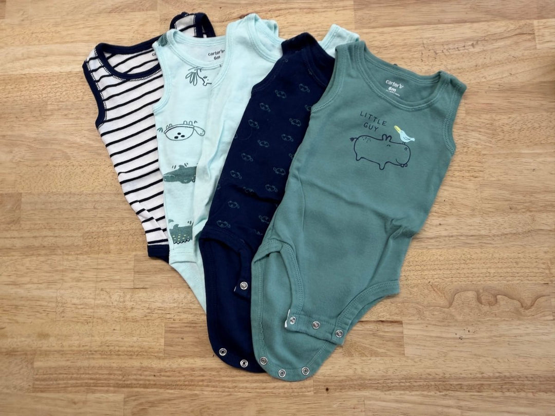 Carter's Tank Bodysuit – 6M | Set of 5 - Nest and Sprout - Consignment
