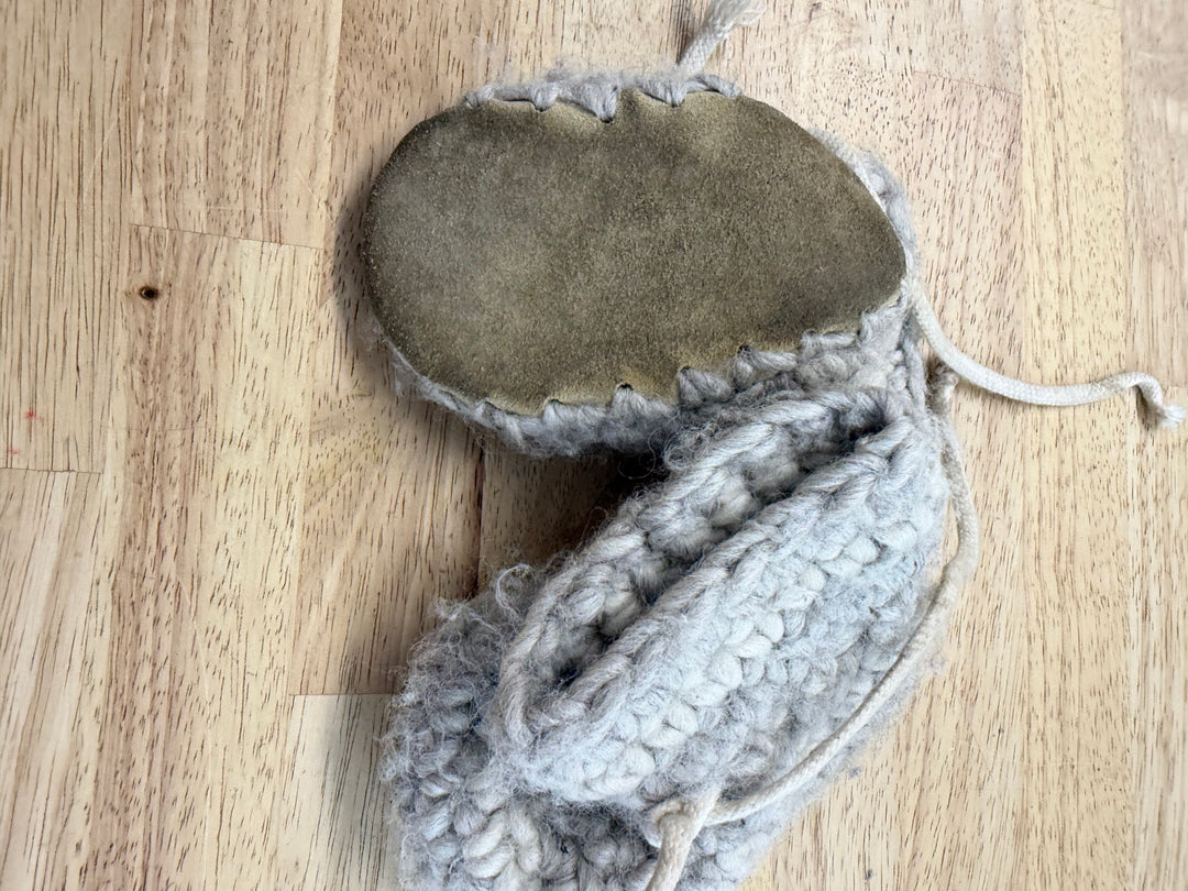 Padraig Wool Slipper Booties – One Size